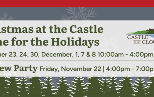 Castle | Home for the Holidays November 23, 24, 30, December 1, 7, & 8 10:00 am - 4:00 pm Preview Party Friday, November 22, 4:00 pm - 7:00 pm